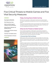 Approov Mobile Gaming Solution Brief Cover
