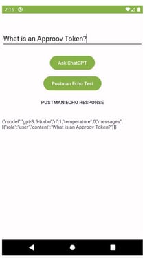 Approov Token Postman Echo Response