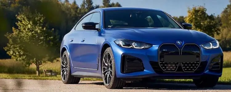 BMW blue car
