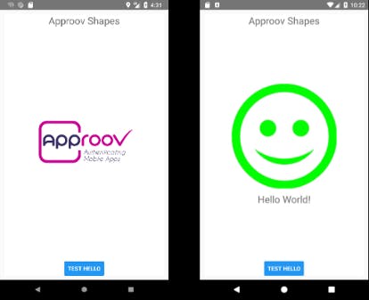 React Native app screenshot