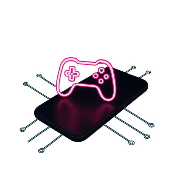 Mobile gaming concept app icon