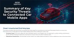 Summary of Key Security Threats to Connected Car Mobile Apps
