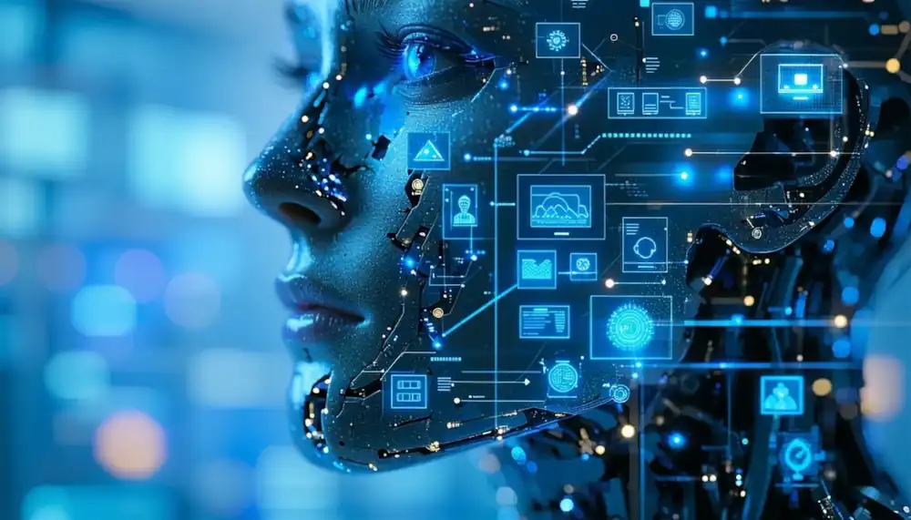 a robot figure for mobile app impersonation