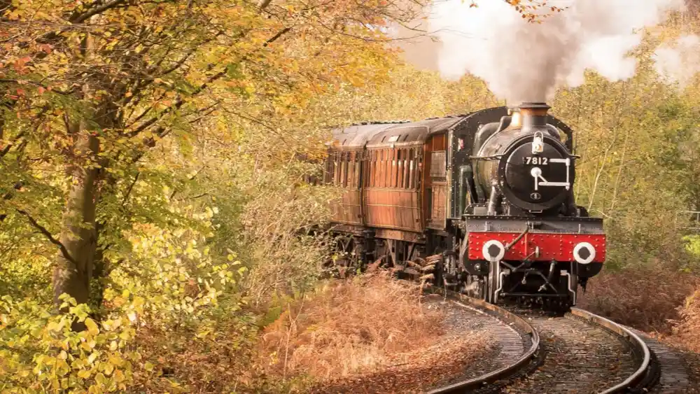 Train on rails